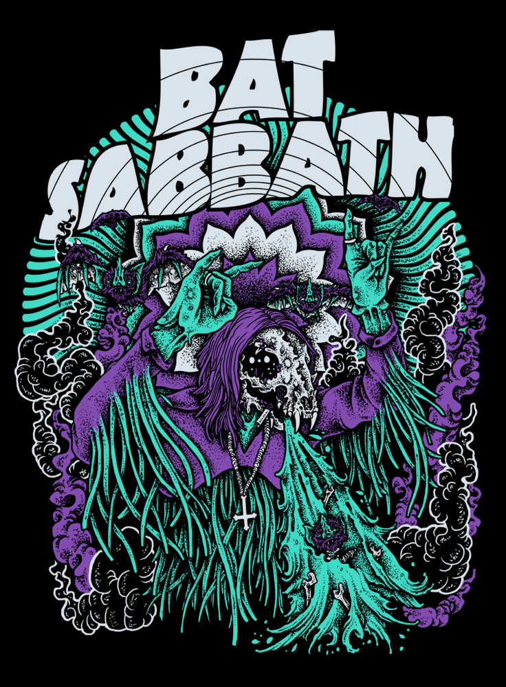 Batsabbath Ozzy illustration