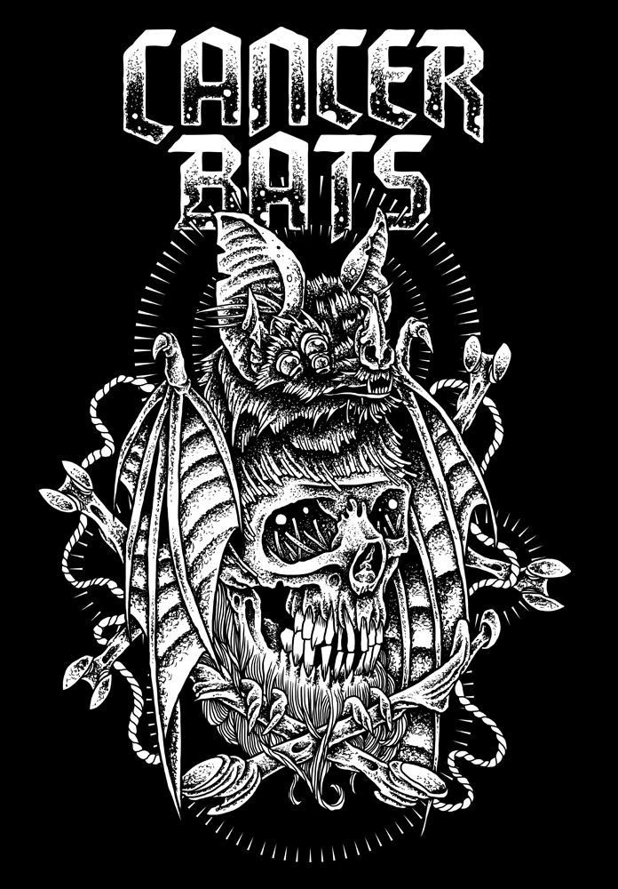 Cancer Bats batstard illustration