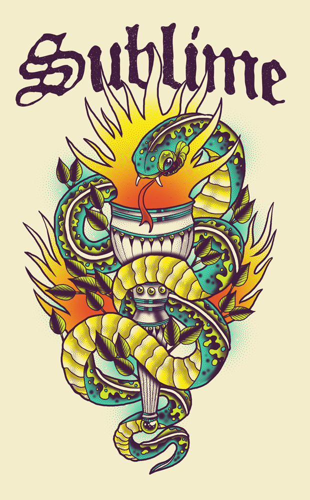 Sublime snake illustration