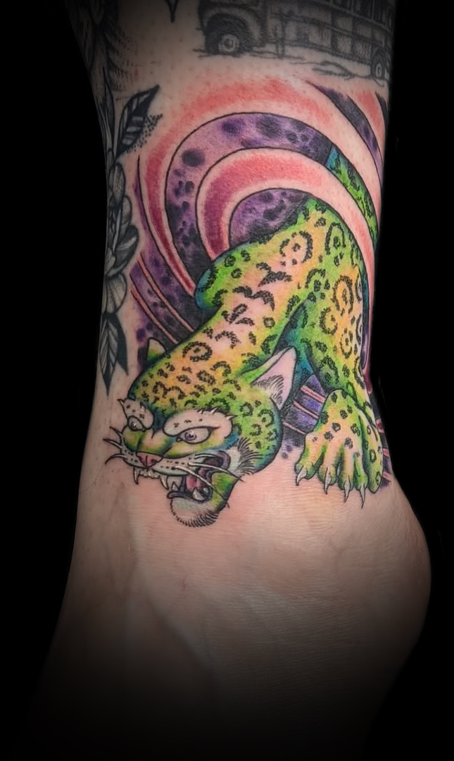 Space jaguar tattoo