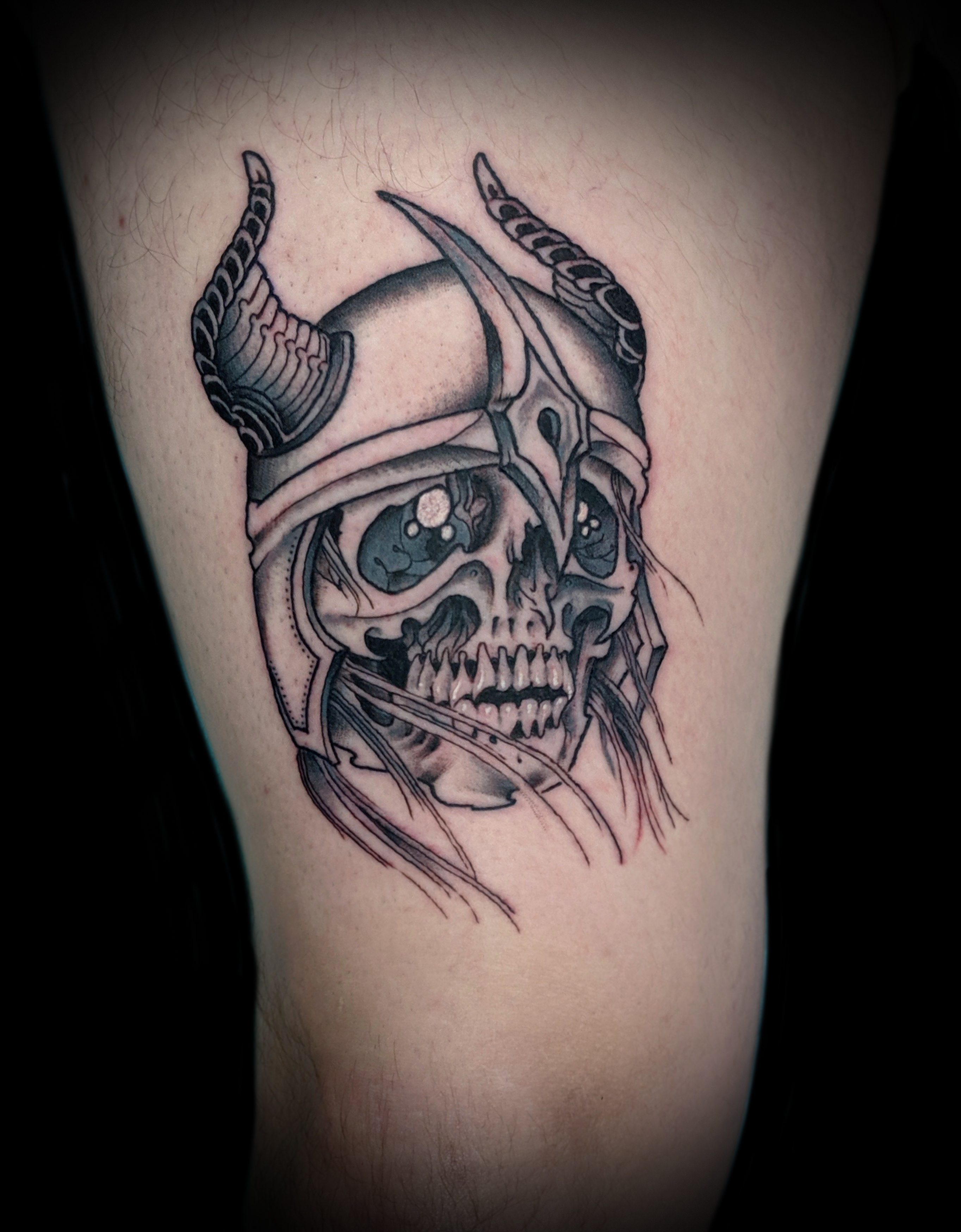 Viking skull tattoo